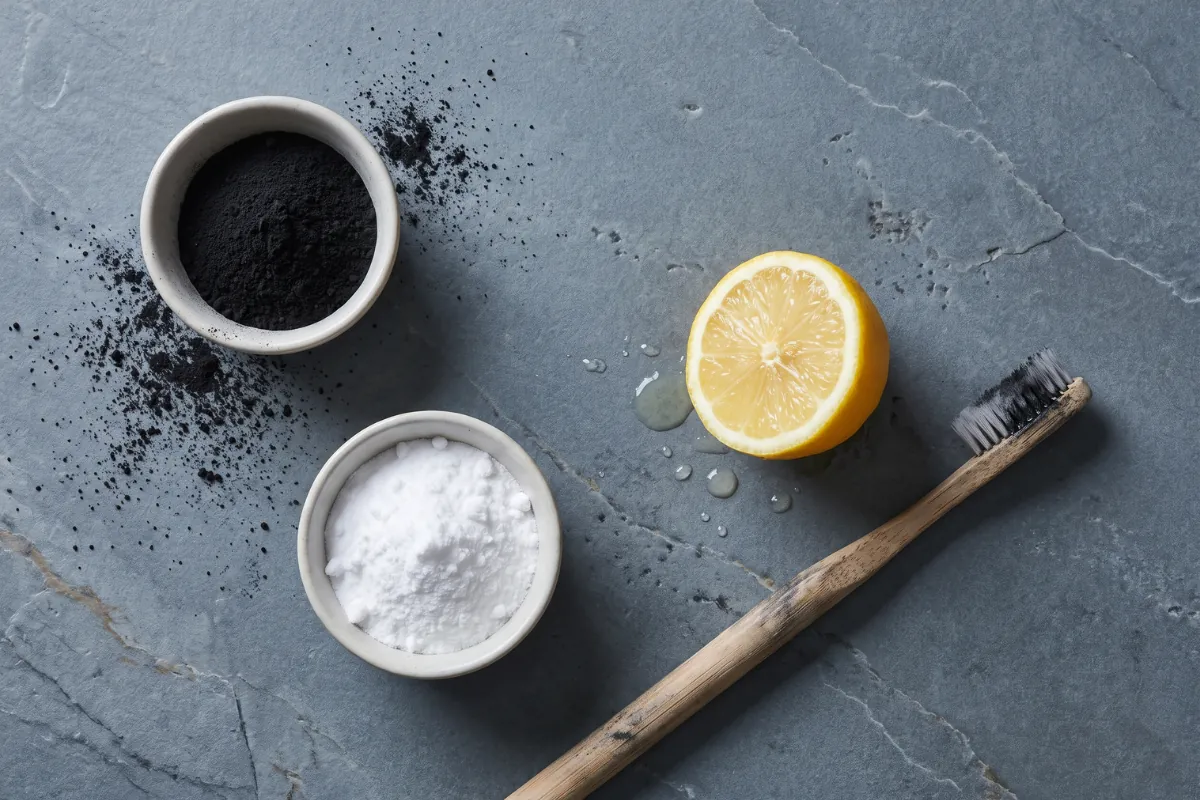 Charbon actif, bicarbonate et citron, des méthodes maison qui exposent l'émail à l'abrasion et à l'érosion
